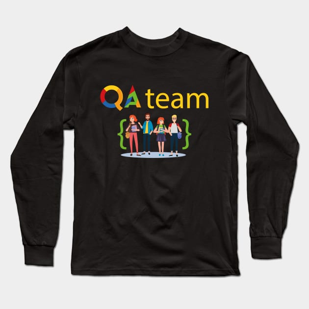 QA Long Sleeve T-Shirt by LanaBilous24